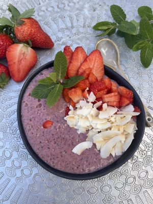 Smoothiebowl med bär