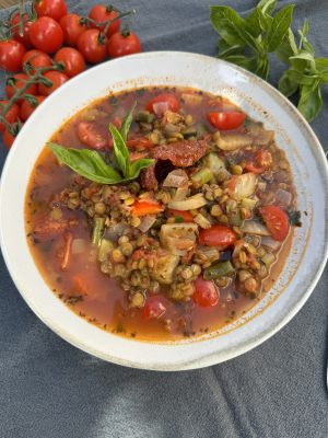 Linssoppa från Medelhavet