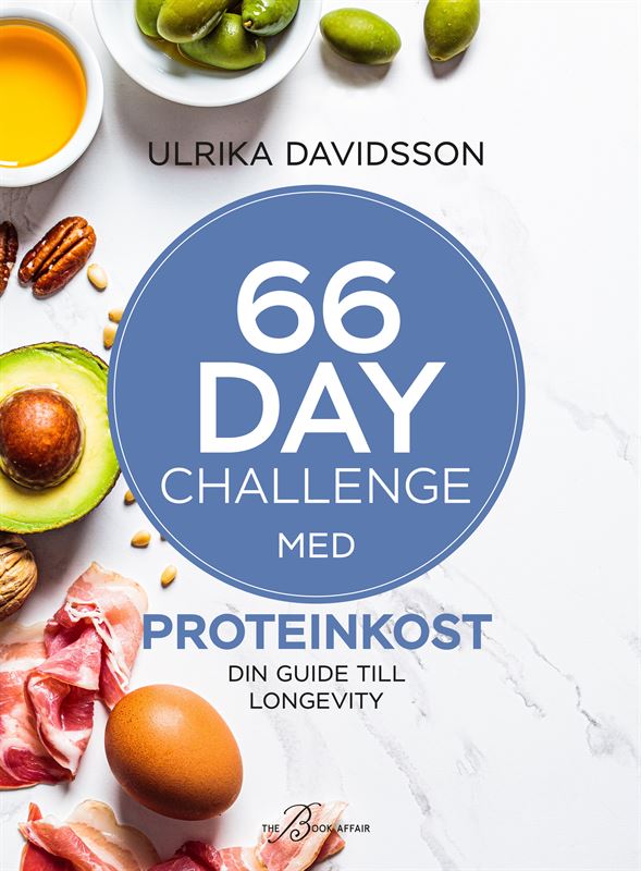 Omslag på boken 66 day challenge med proteinkost
