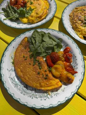 Omelett med parmesan